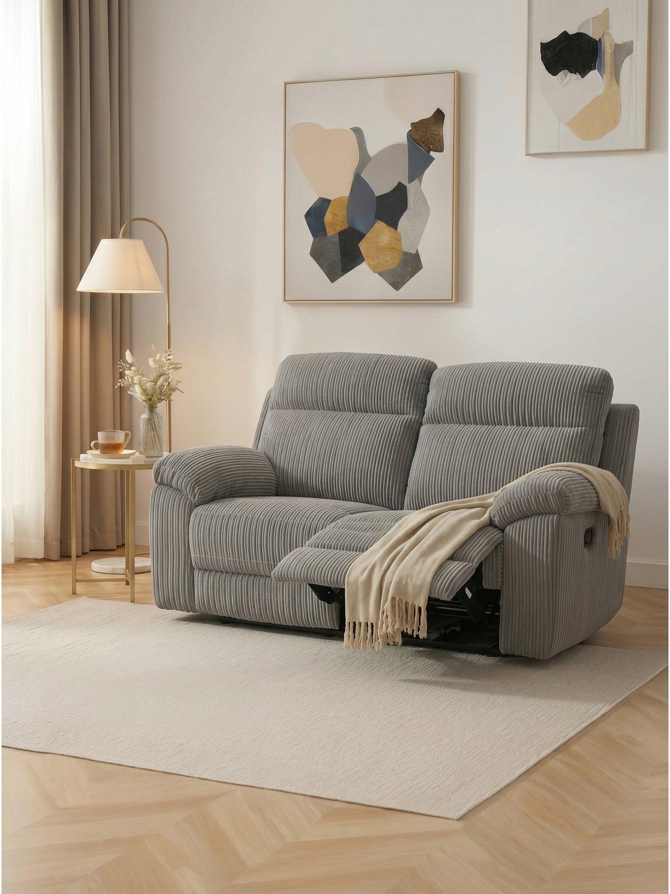 The Very Collection Baron Fabric 2 Seater Manual Recliner Sofa - FSC® Certified