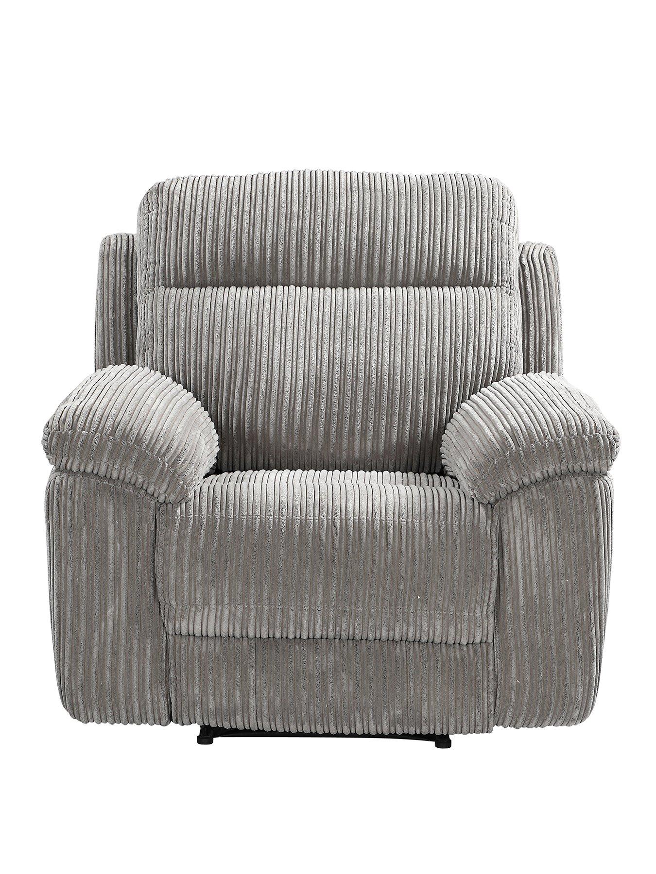 Very Home Baron Fabric Manual Recliner Armchair