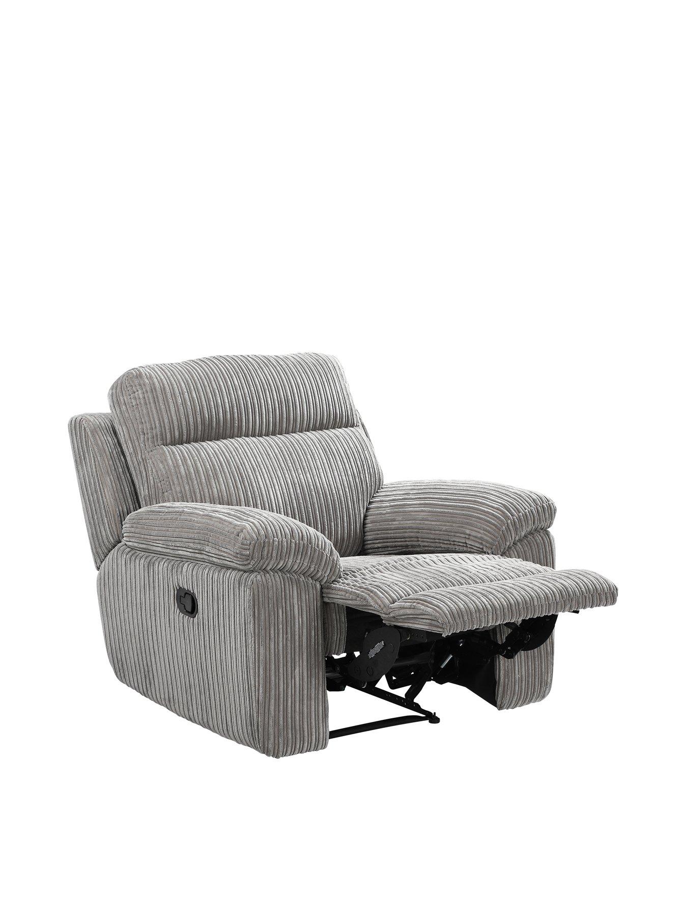 Image 3 of 4 of The Very Collection Baron Fabric Manual Recliner Armchair