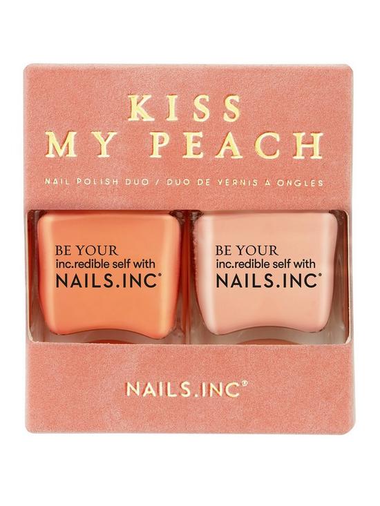 stillFront image of nails-inc-kiss-my-peach-duo