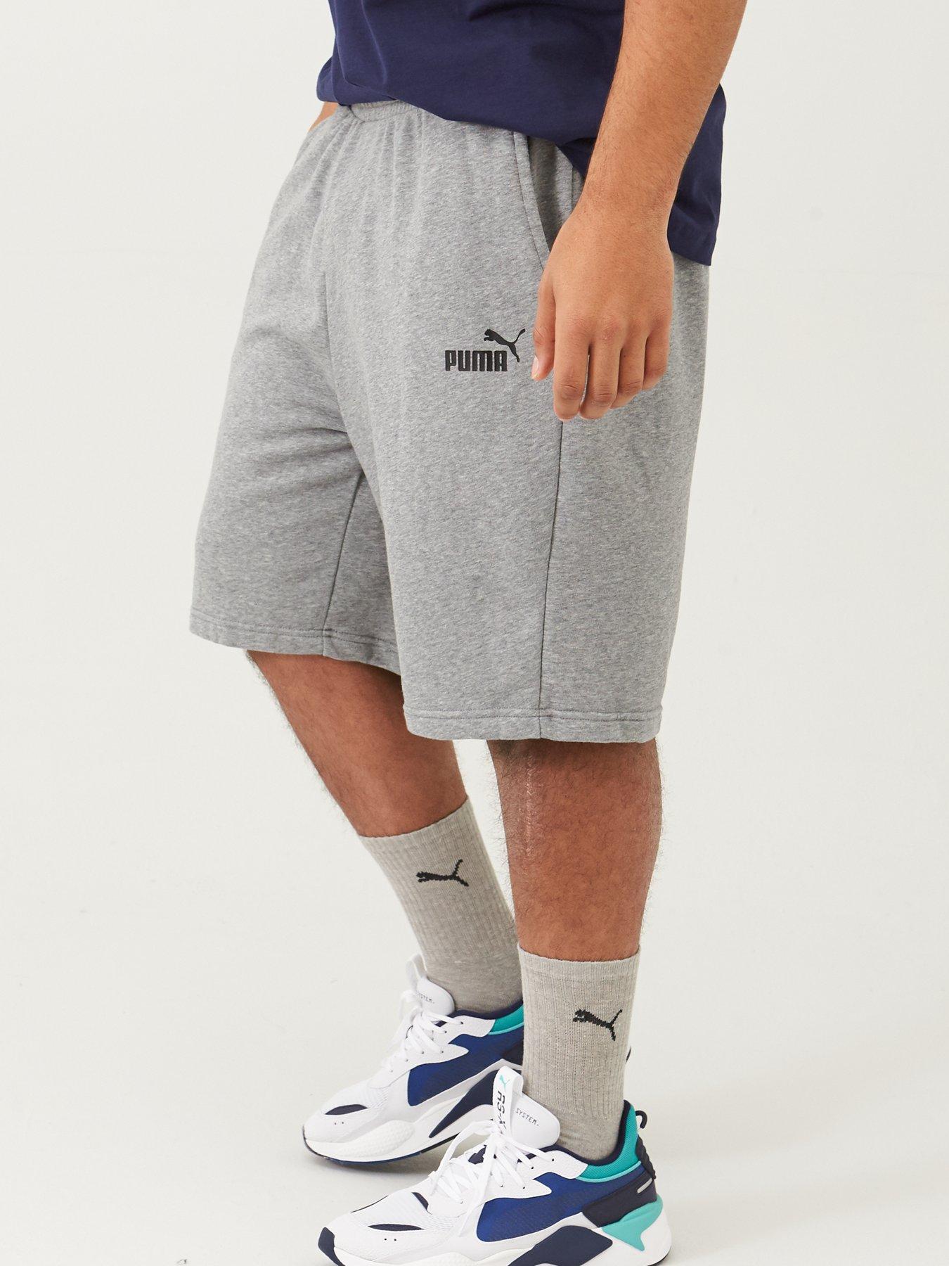 Image 1 of 4 of Puma Plus Size Mens Essentials Sweat Shorts - Grey