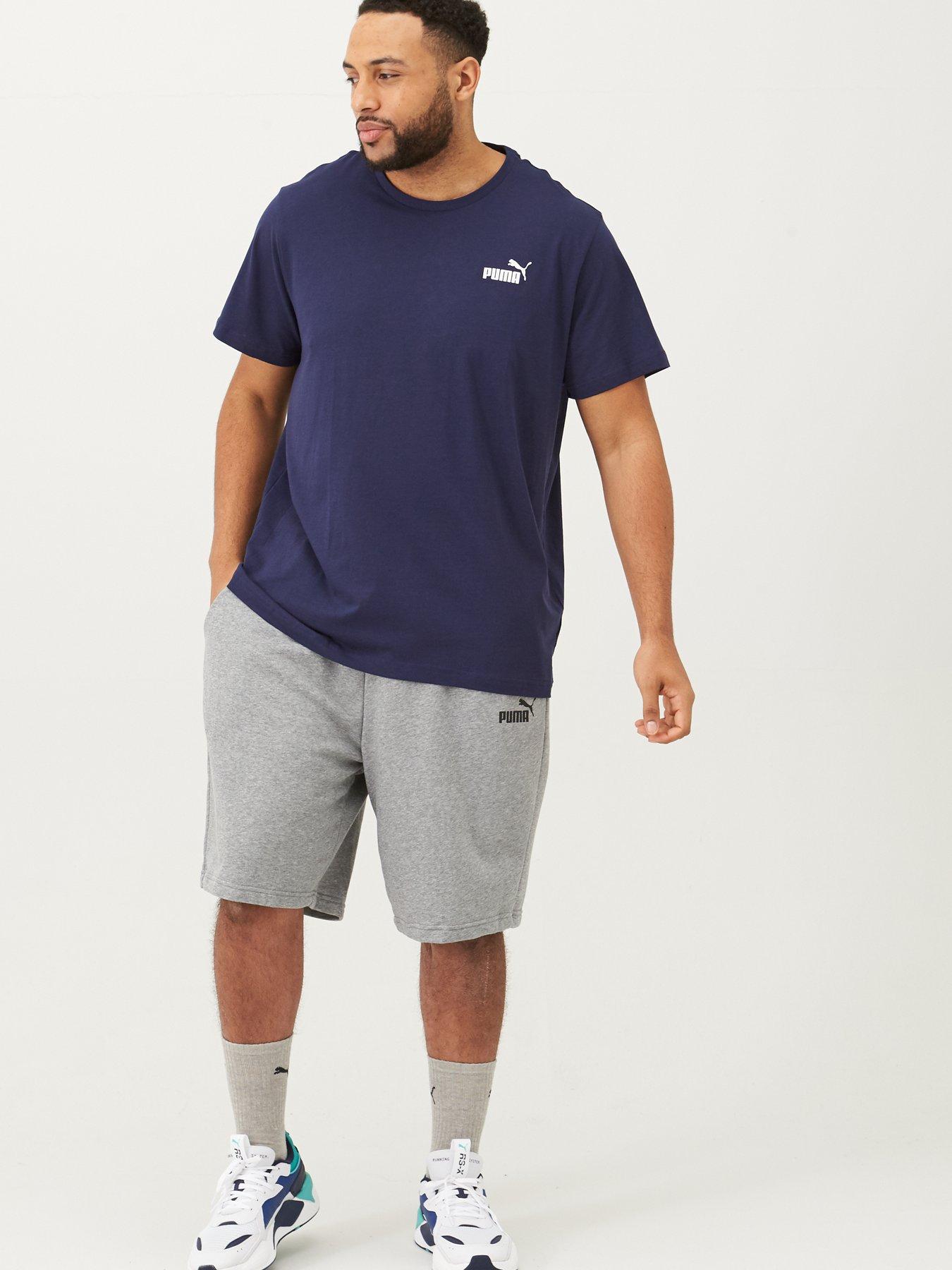 Image 3 of 4 of Puma Plus Size Mens Essentials Sweat Shorts - Grey
