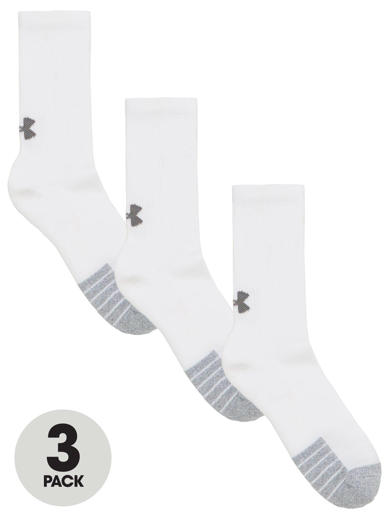 UNDER ARMOUR HeatGear® Crew Socks - White | littlewoods.com