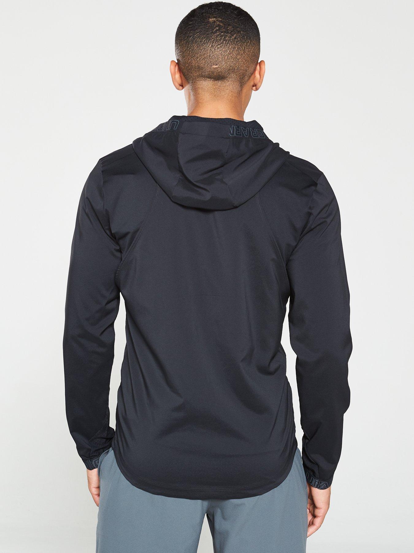 under armour vanish woven full zip hooded jacket