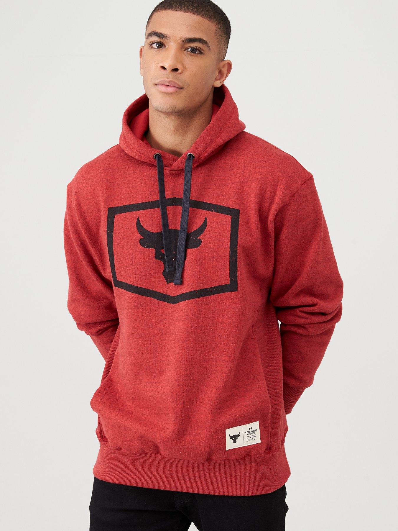 burgundy under armour hoodie