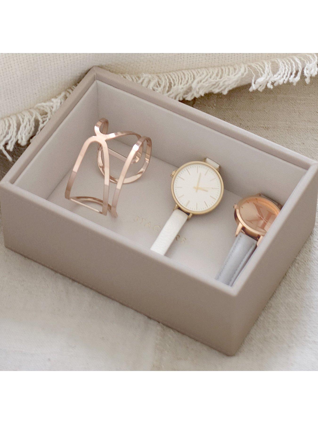  image of stackers-mini-deep-open-tray-taupe