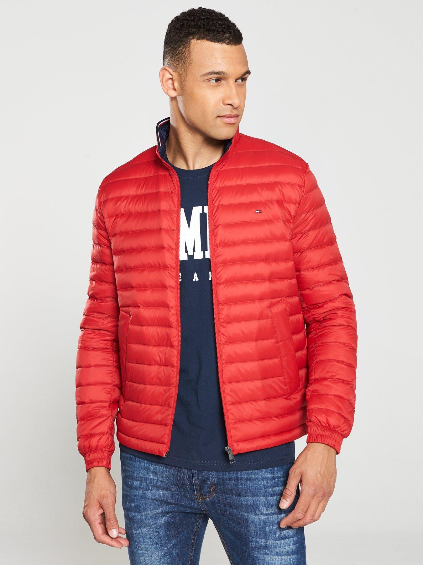 tommy hilfiger red down jacket