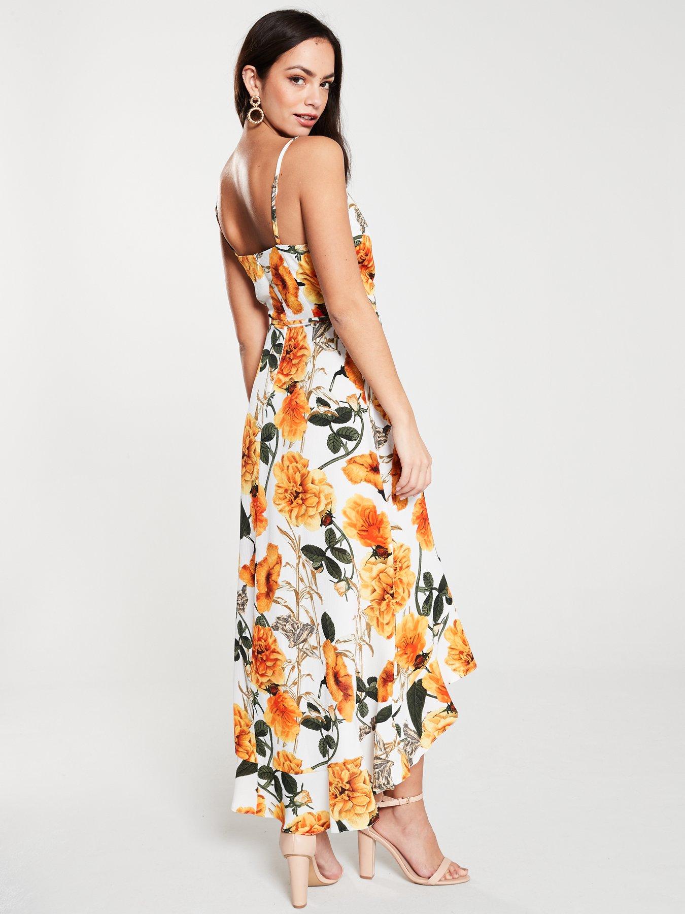 ax paris orange dress