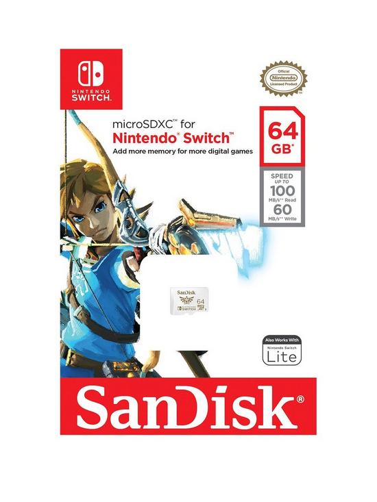front image of sandisk-microsdxc-uhs-i-nintendo-switch-64gbnbspmemory-card