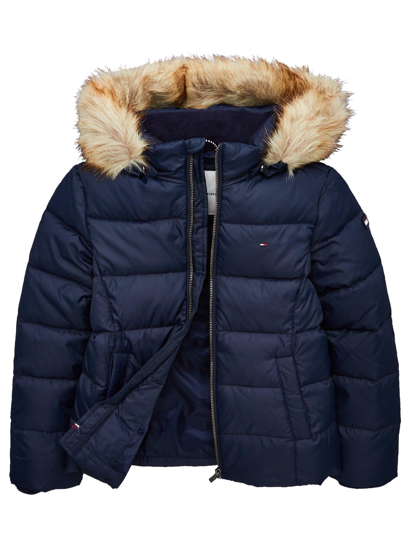 tommy hilfiger jacket with fur