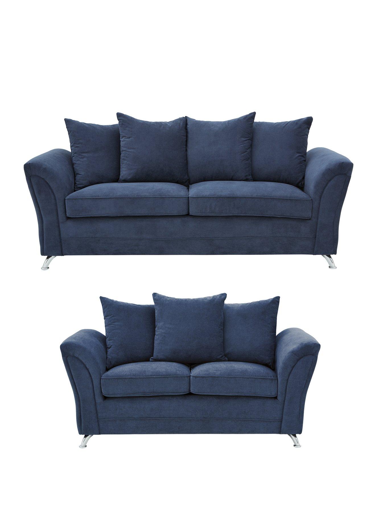 The Very Collection Dury Fabric 3 Seater + 2 Seater Scatter Back Sofa Set (Buy and SAVE!) - FSC® Certified