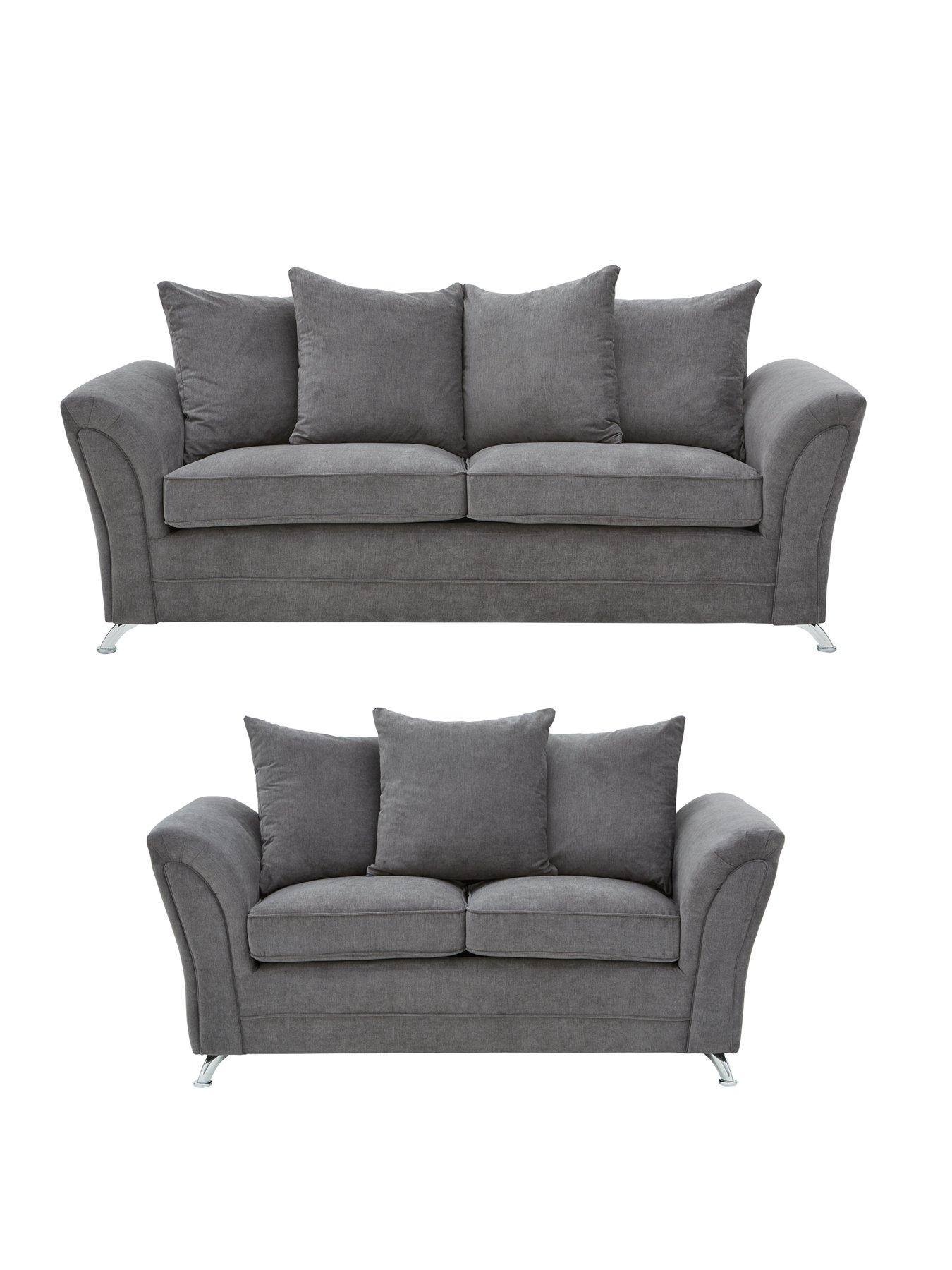 Image 1 of 7 of The Very Collection Dury Fabric 3 Seater + 2 Seater Scatter Back&nbsp;Sofa Set (Buy and SAVE!)&nbsp;- FSC&reg; Certified