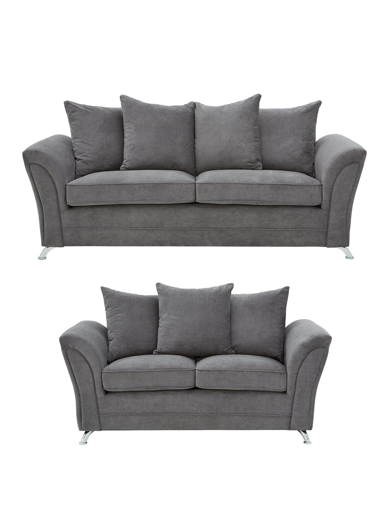 Image 2 of 7 of The Very Collection Dury Fabric 3 Seater + 2 Seater Scatter Back&nbsp;Sofa Set (Buy and SAVE!)&nbsp;- FSC&reg; Certified