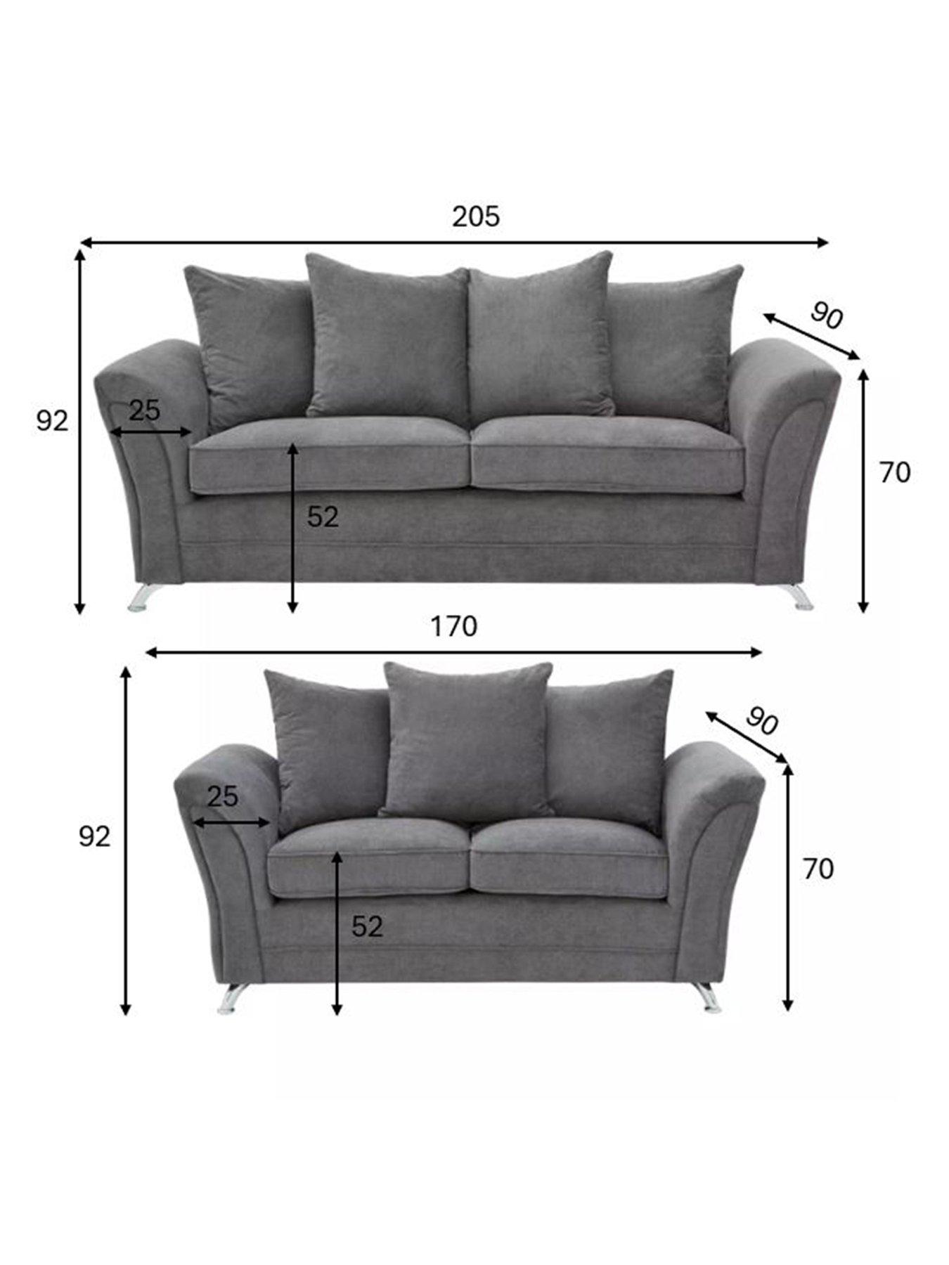 Image 7 of 7 of The Very Collection Dury Fabric 3 Seater + 2 Seater Scatter Back&nbsp;Sofa Set (Buy and SAVE!)&nbsp;- FSC&reg; Certified