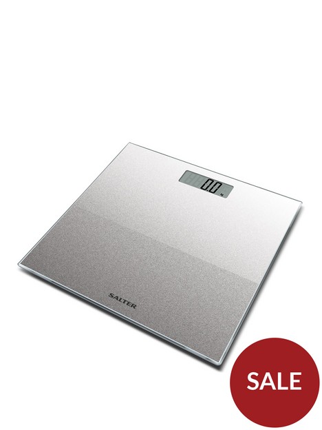 salter-silver-glitter-electronic-personal-bathroom-scale