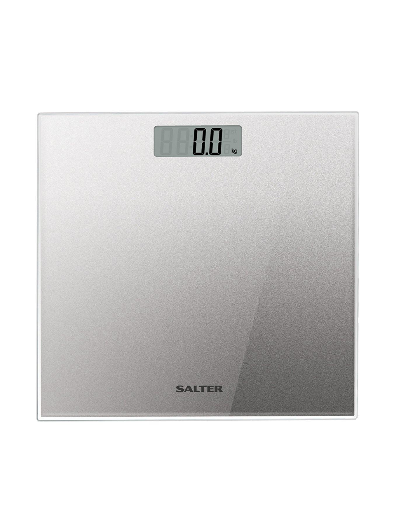stillFront image of salter-silver-glitter-electronic-personal-bathroom-scales