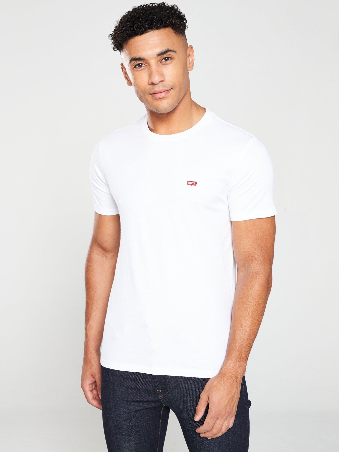 mens white levi t shirt