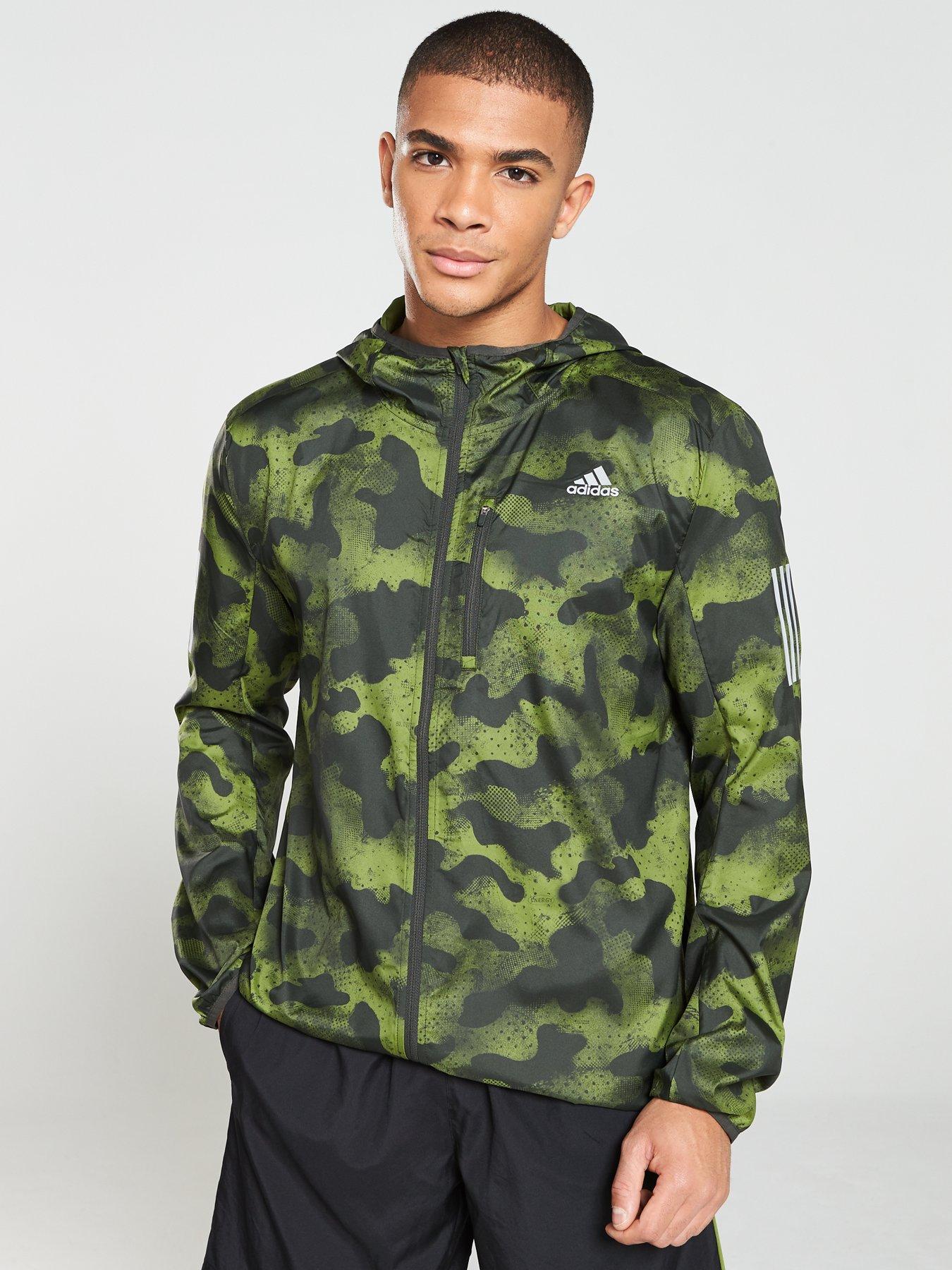 adidas own the run camouflage jacket