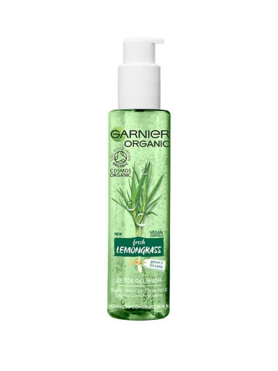 front image of garnier-organic-lemongrass-detox-gel-wash-150ml