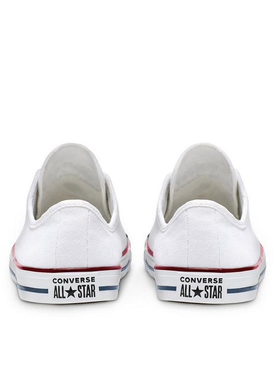 stillFront image of converse-chuck-taylor-all-star-dainty-canvas-ox-plimsolls-white