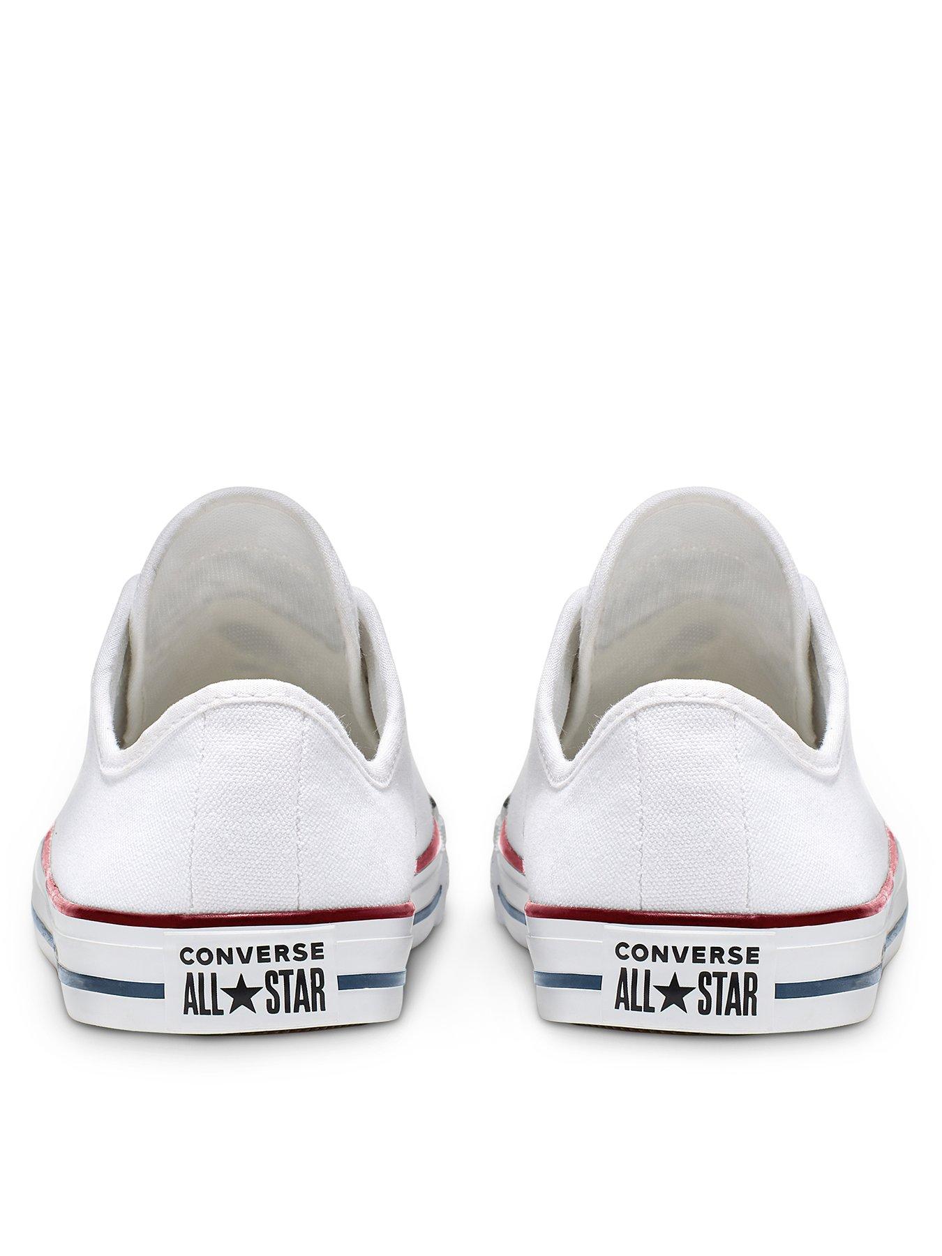  image of converse-womens-dainty-ox-trainers-white-multi