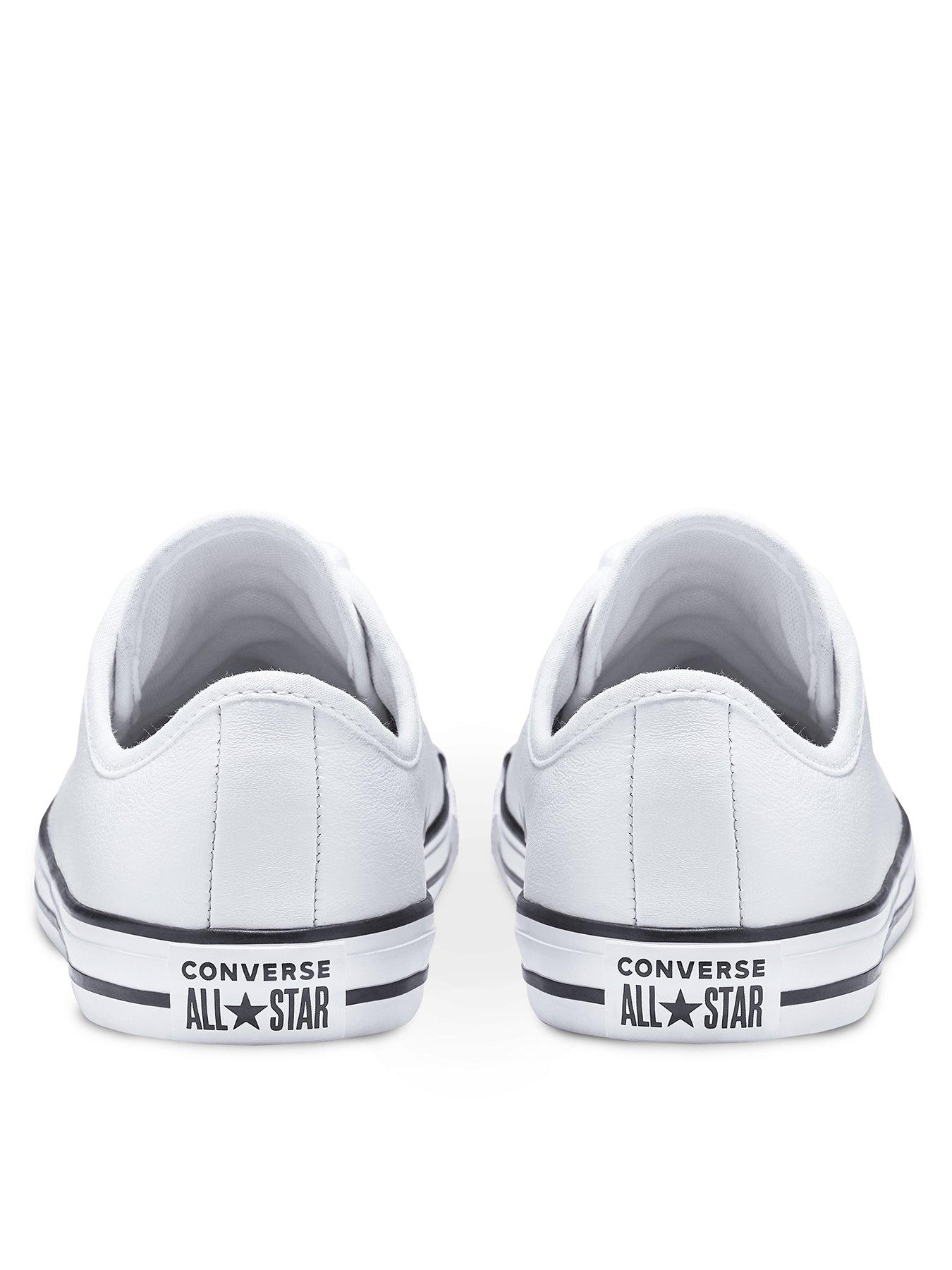 converse dainty ox leather white