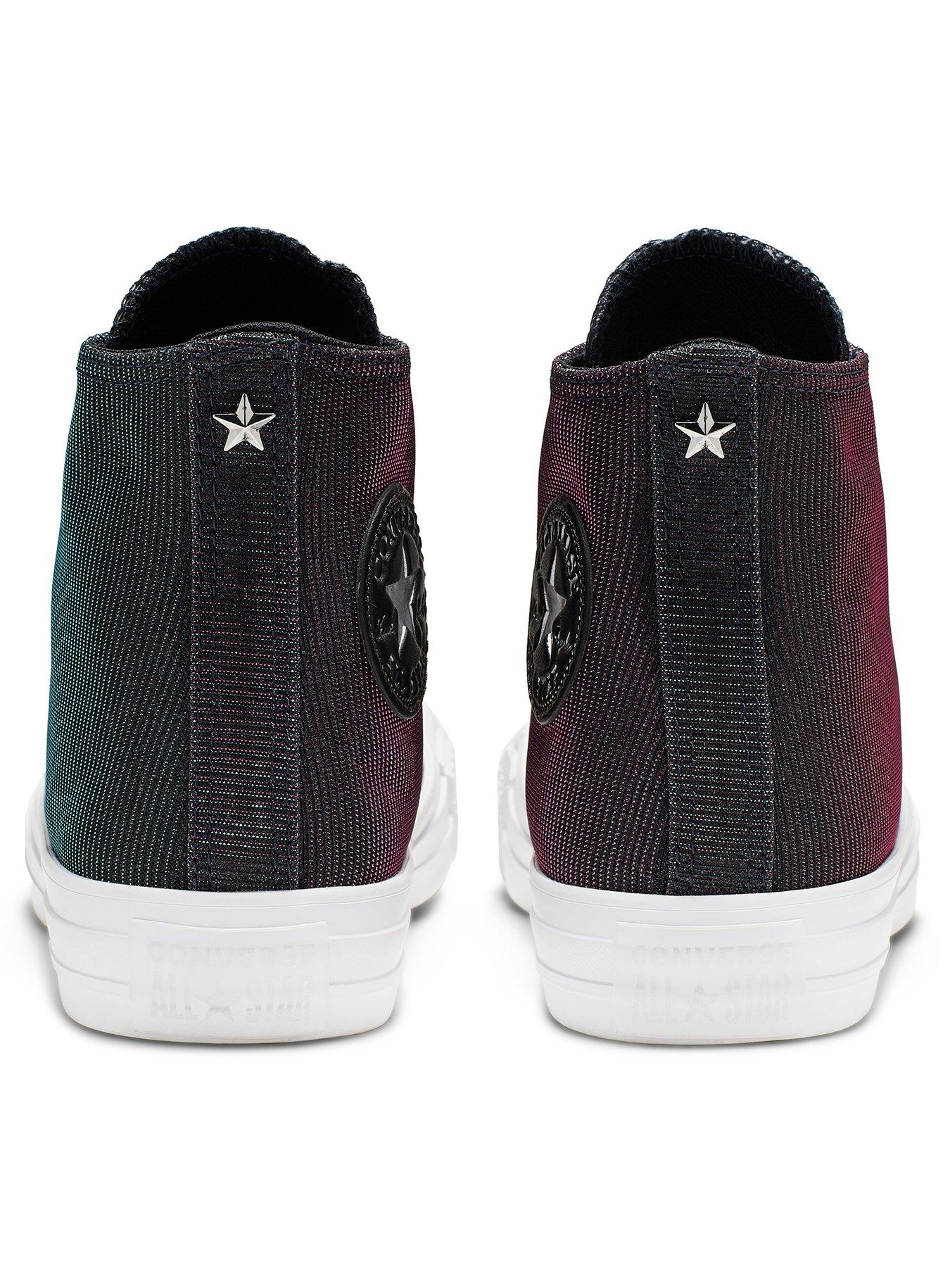 black sparkly plimsolls