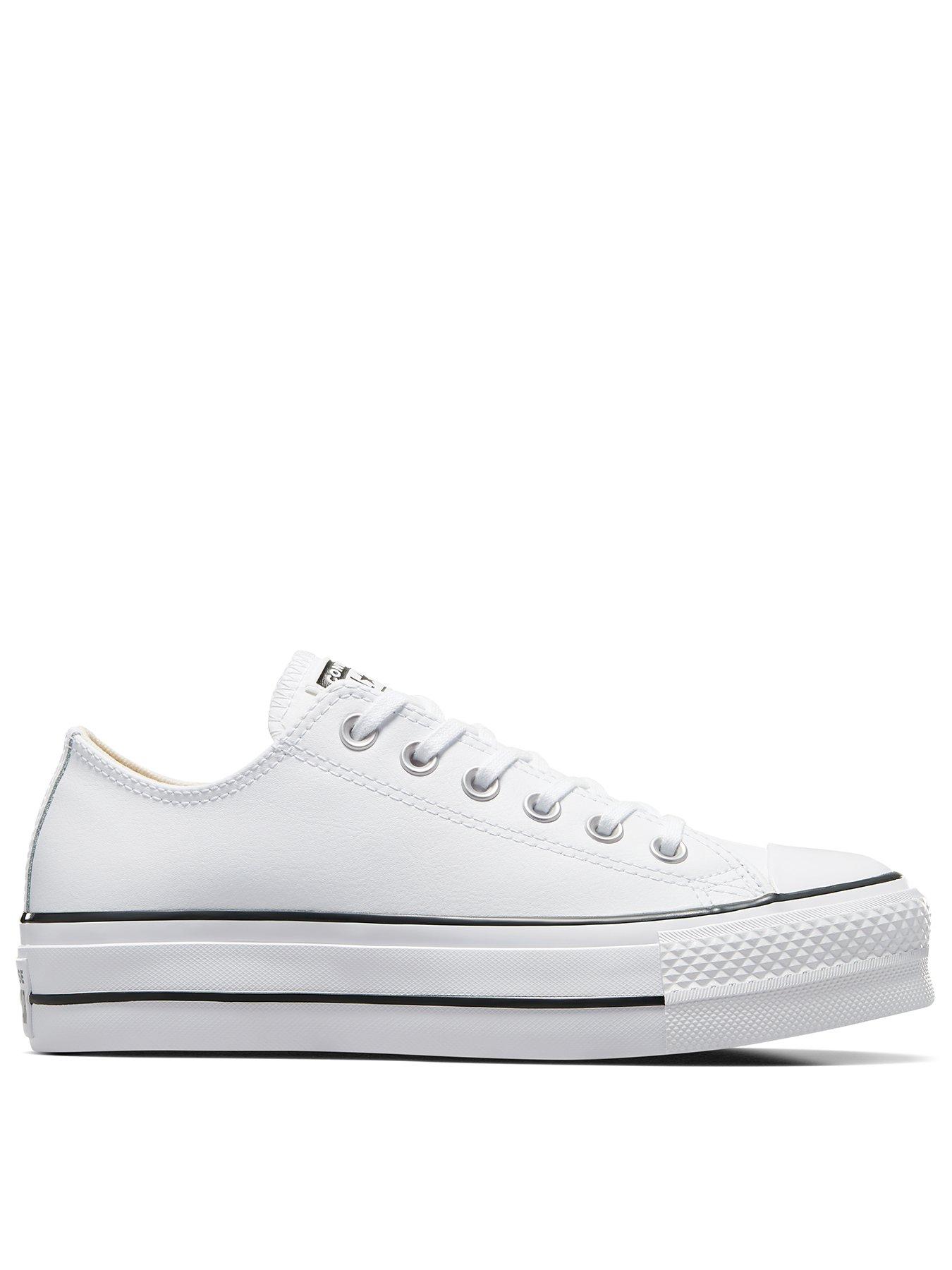 جيب converse ct ox white leather 