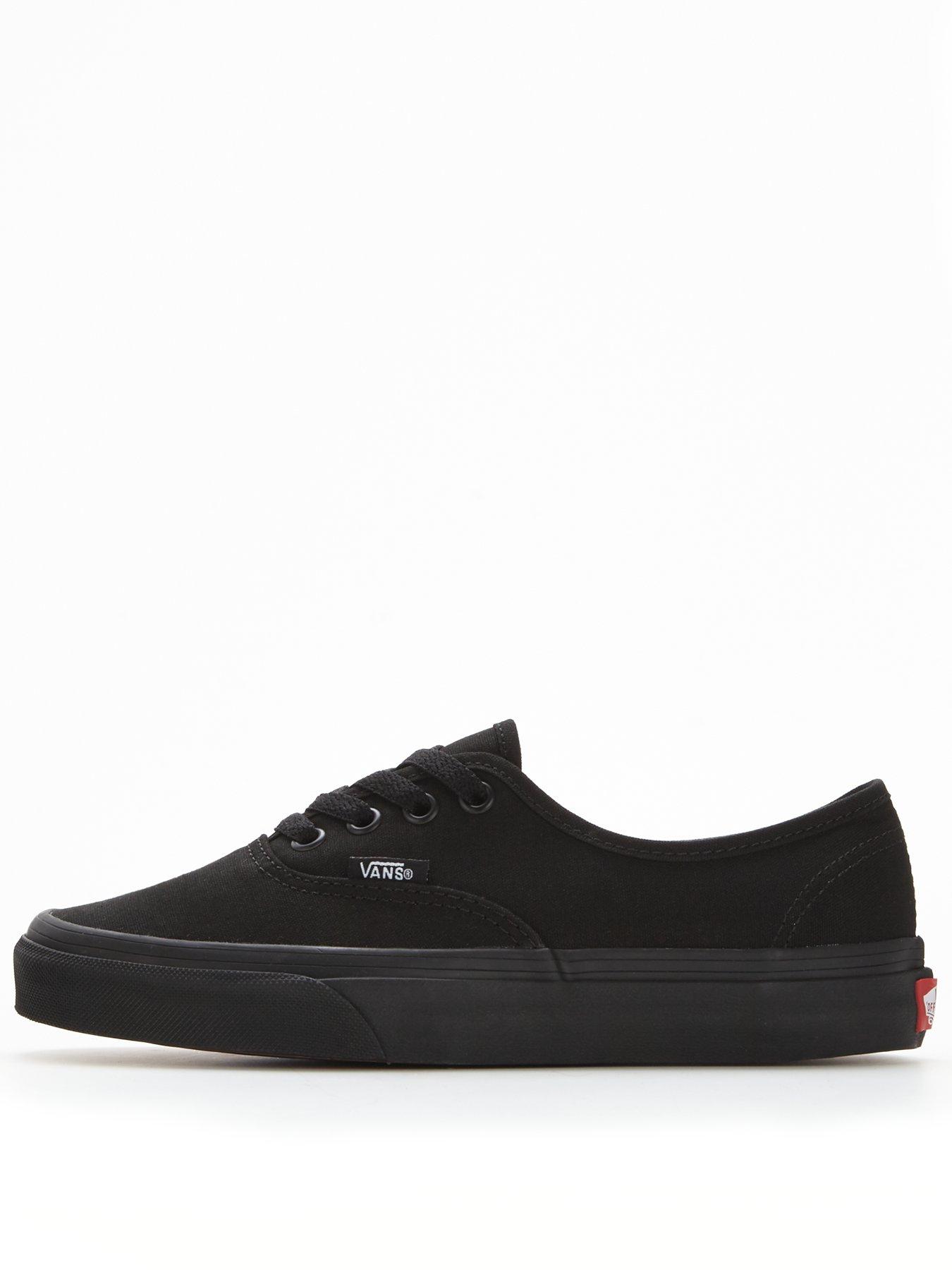 Vans authentic deals black womens trainers