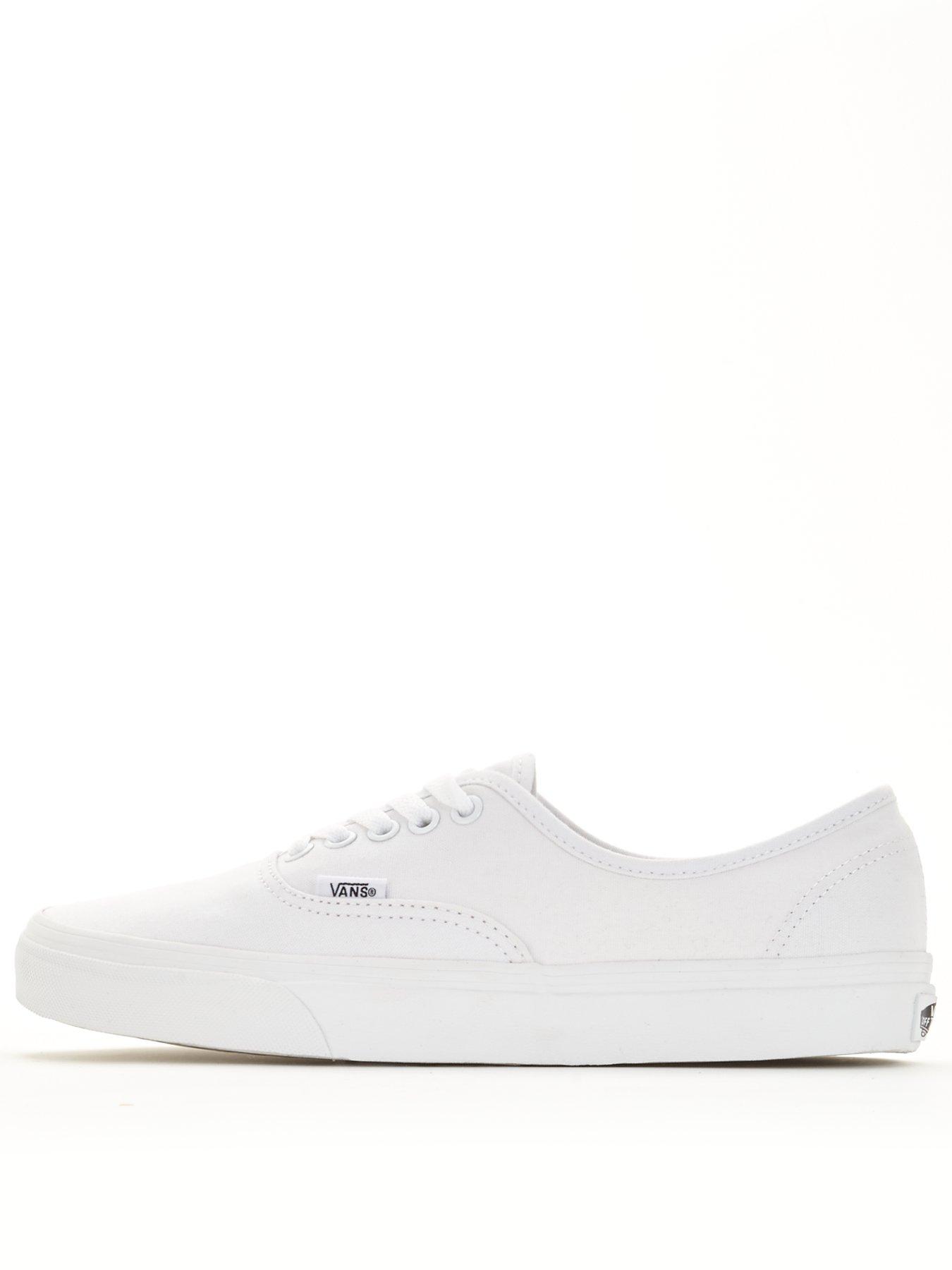 Womens white store vans trainers