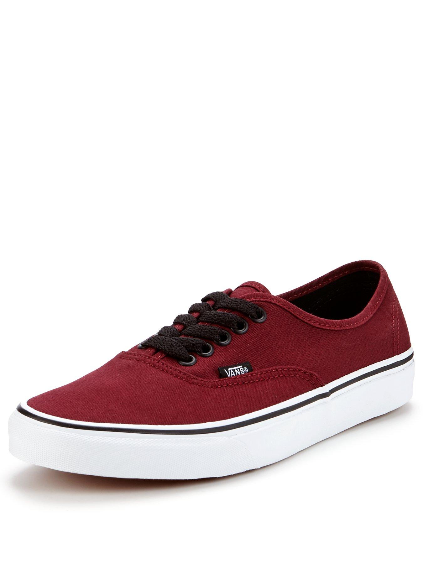 maroon and white vans