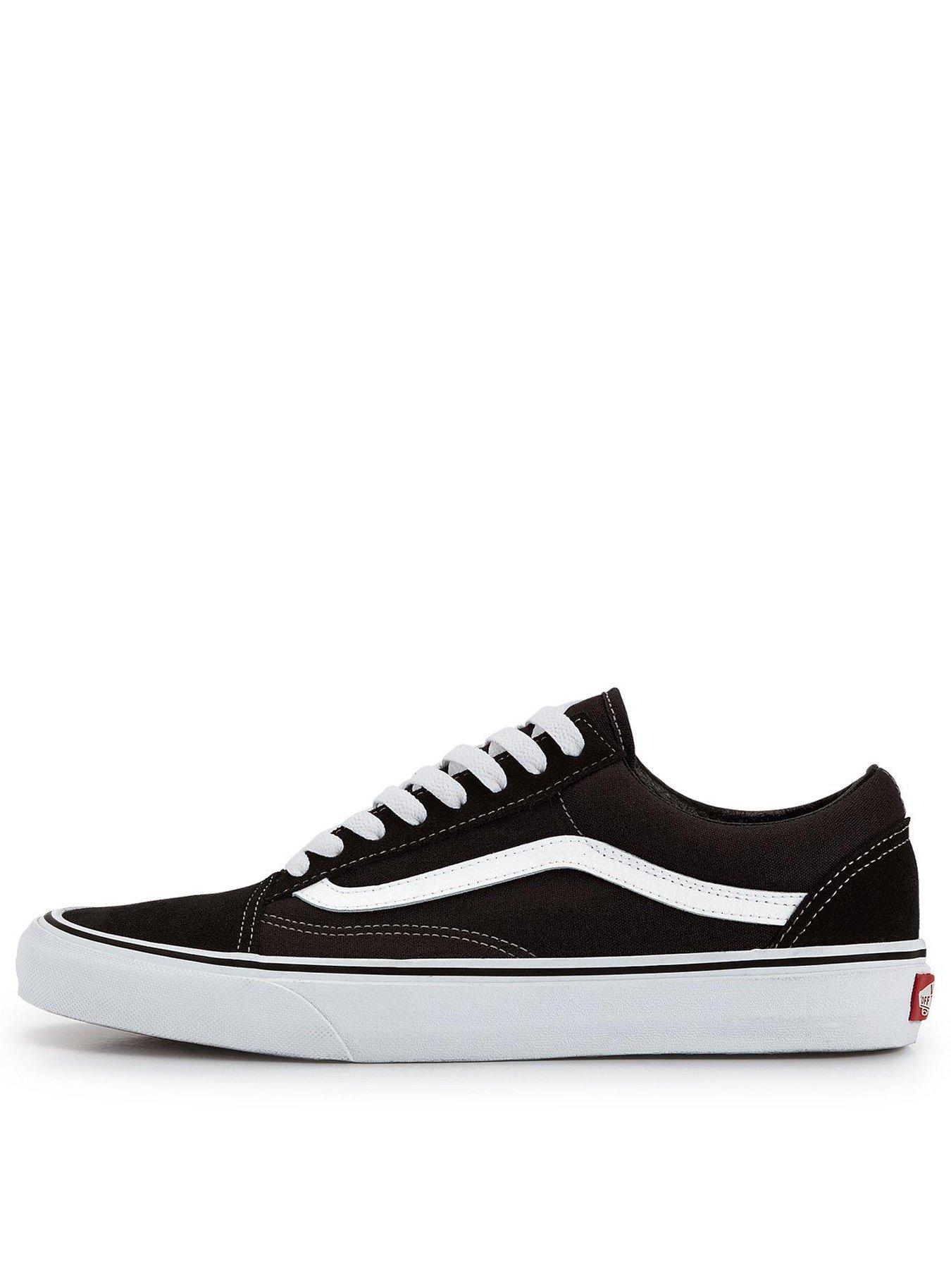 Black womens cheap vans trainers