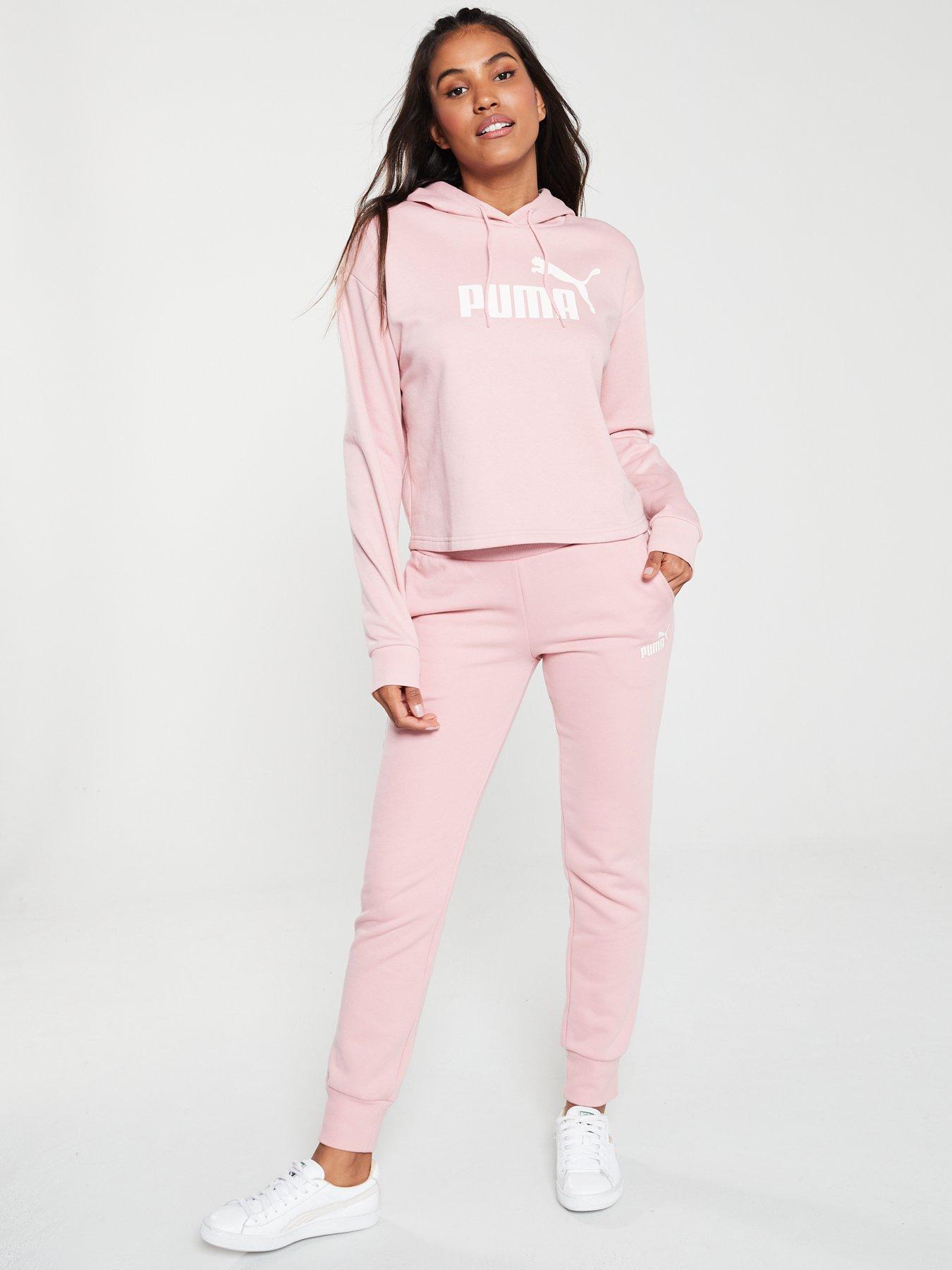 puma tracksuit pink