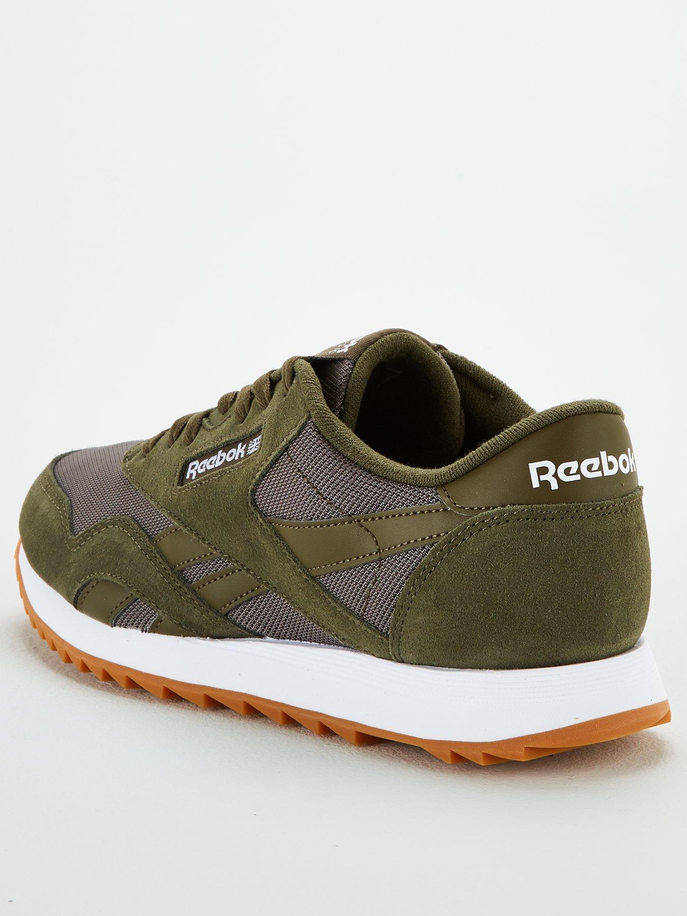 reebok classic nylon green