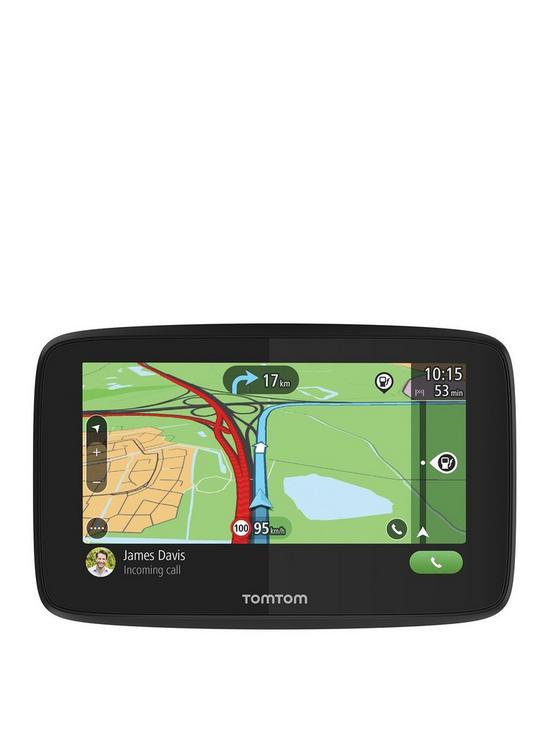 front image of tomtom-go-essential-6-inch-sat-navnbsp--wi-fi-sirigoogle-now-integration-lifetime-traffic