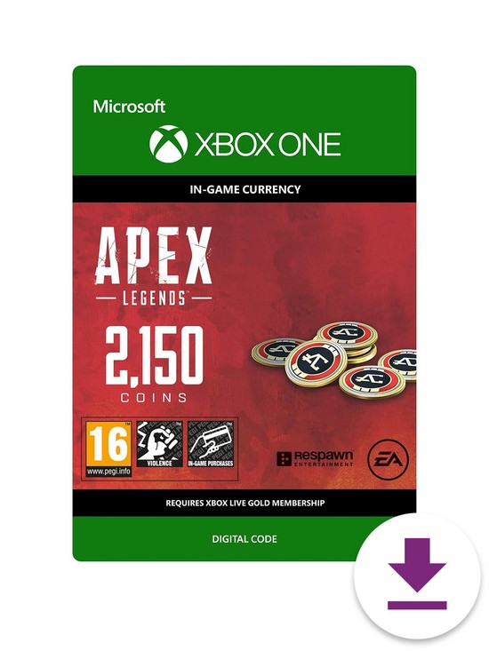 front image of xbox-one-apex-legends-2150-coins-digital-download