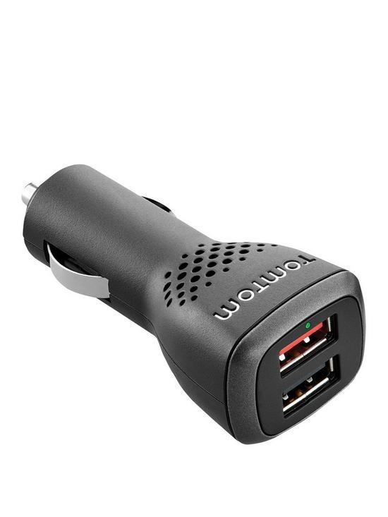 front image of tomtom-dual-fast-car-charger
