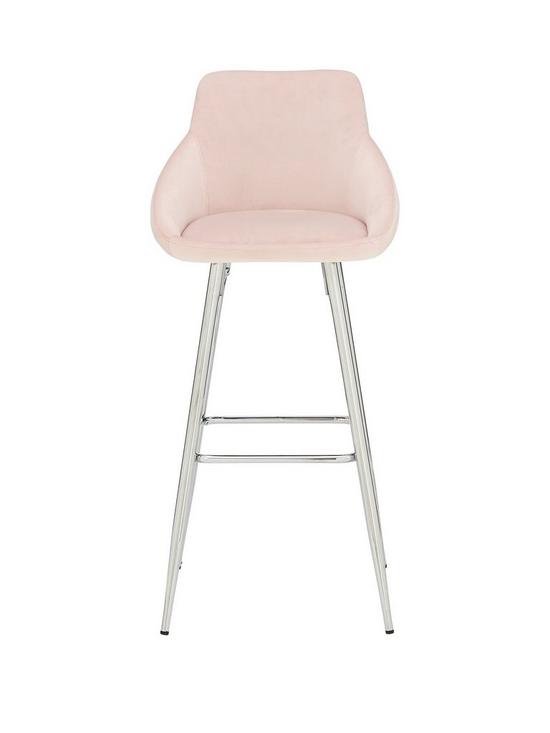 front image of dahlia-bar-stool-pink