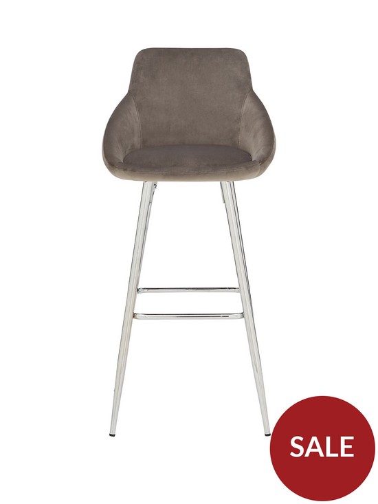 front image of very-home-dahlia-bar-stool-grey
