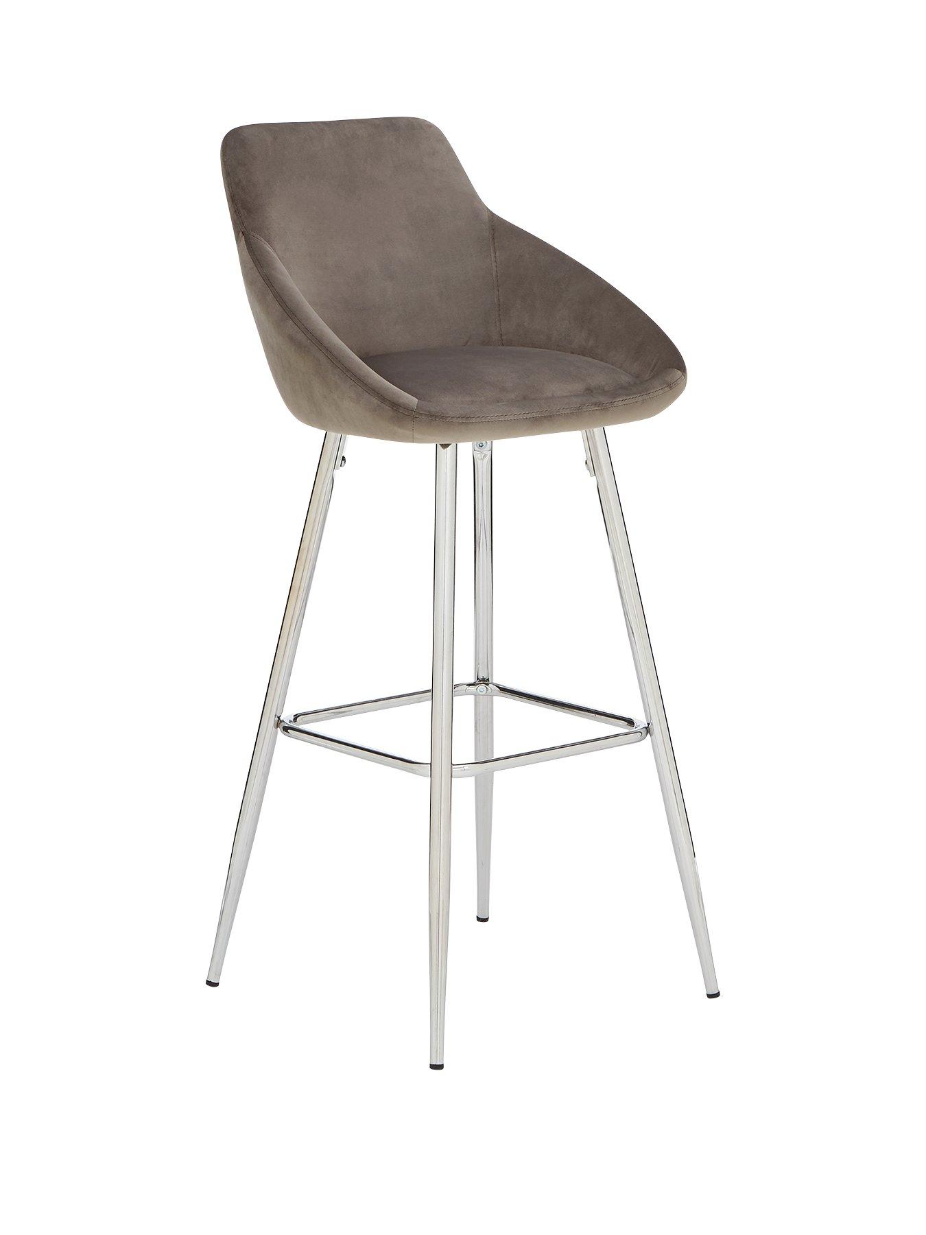 Image 3 of 4 of The Very Collection Dahlia Bar Stool - Grey&nbsp;- FSC&reg; Certified