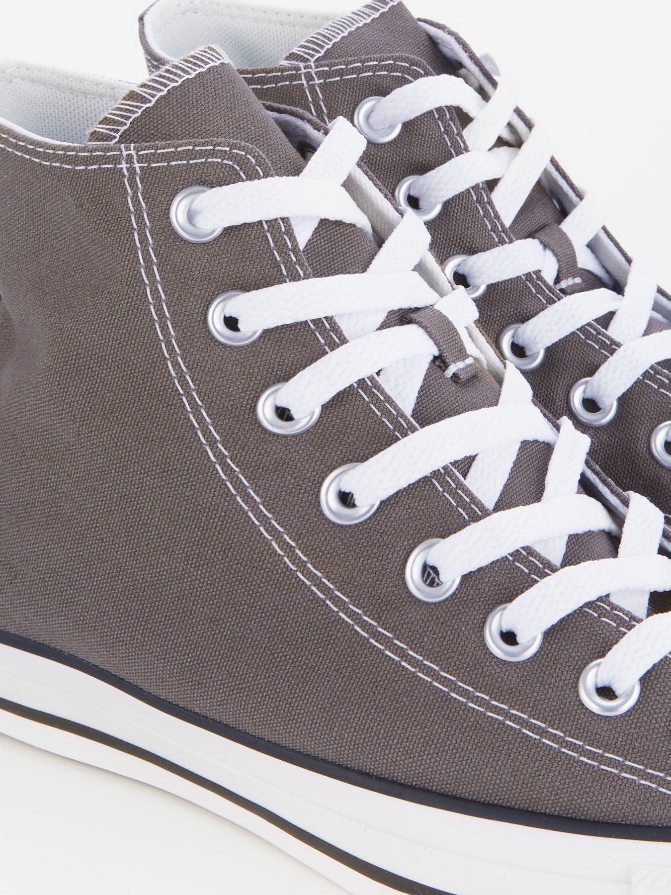  image of converse-mens-hi-top-trainers-dark-grey