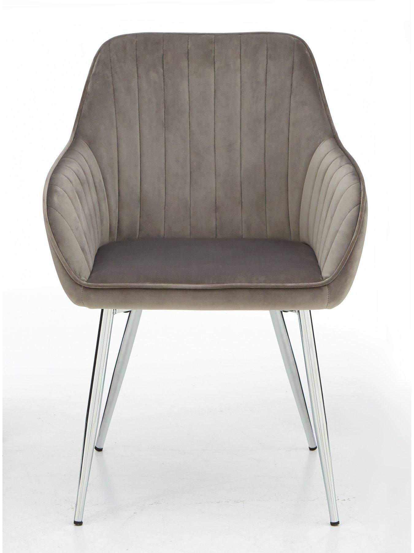 Image 2 of 5 of The Very Collection Pair of Alisha Dining Chairs - Grey- FSC&reg; Certified