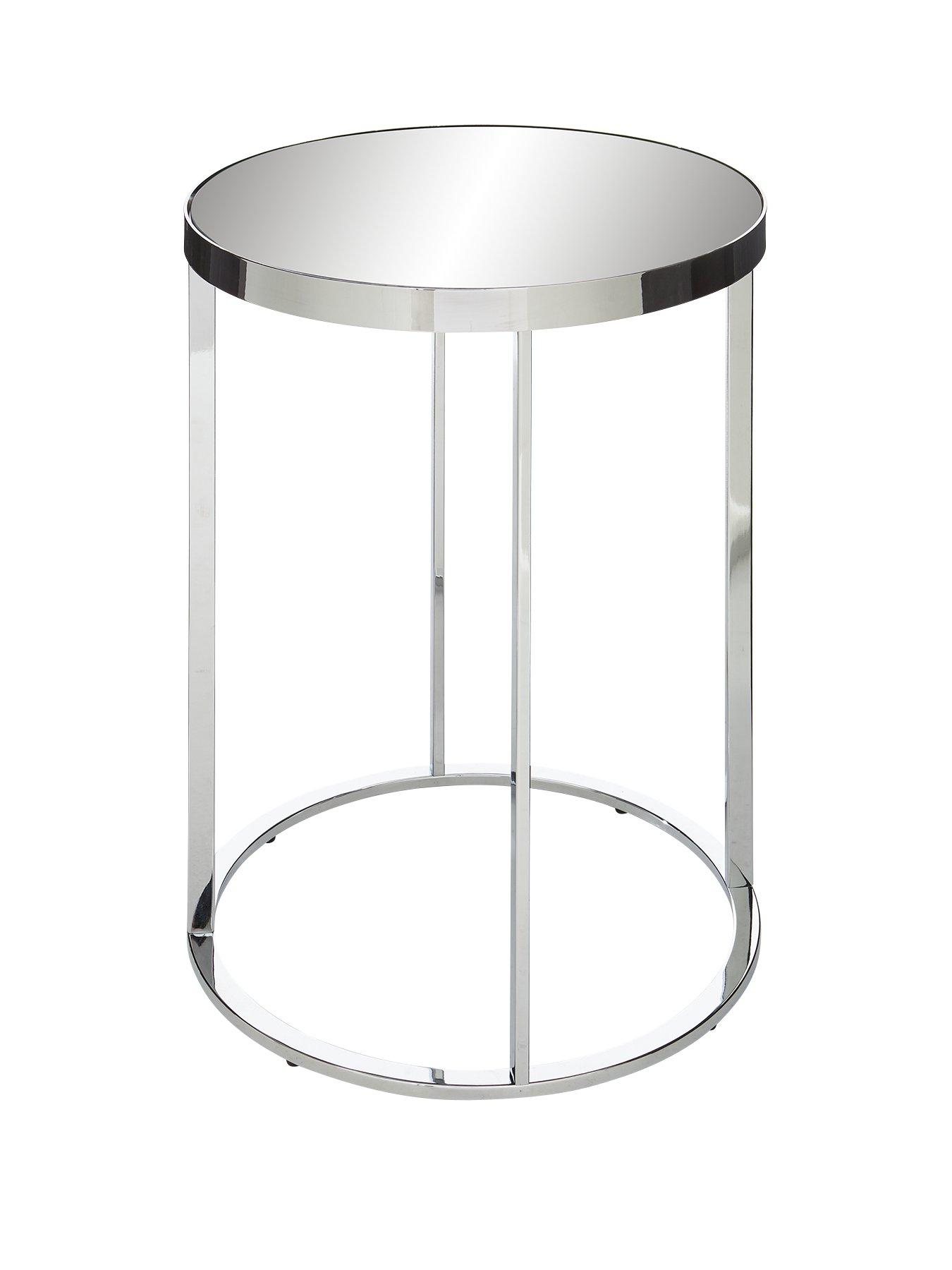 chrome lamp table