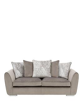 Very  Aspire Fabric 3 Seater Scatter Back Sofa