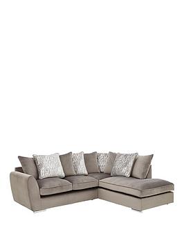 Very  Aspire Fabric Right Hand Scatter Back Corner Chaise Sofa