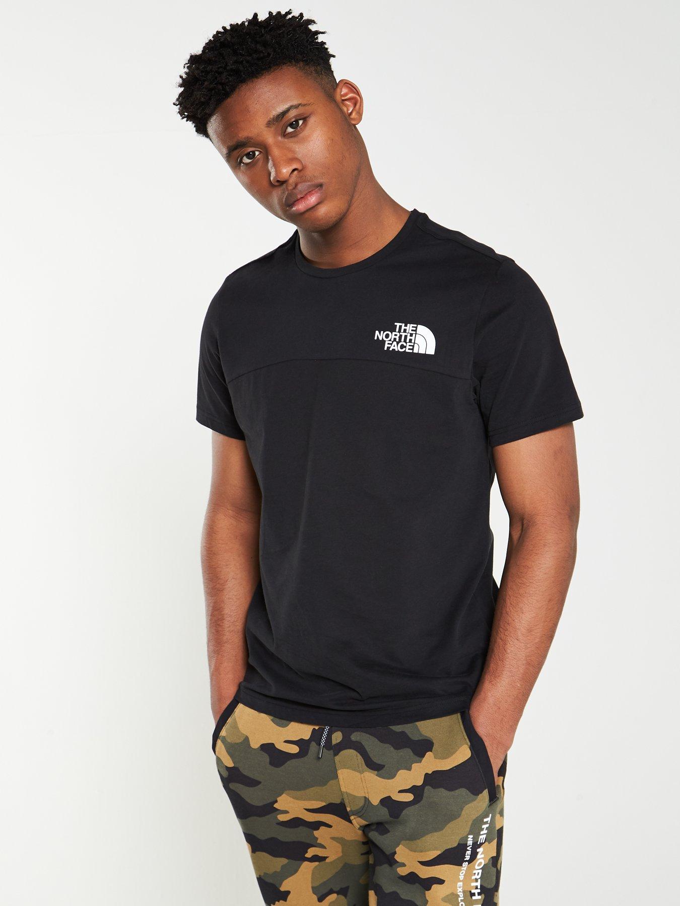 north face t shirt and shorts