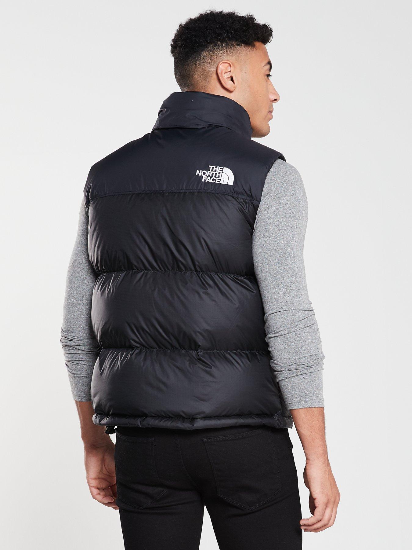 north face nuptse gilet black