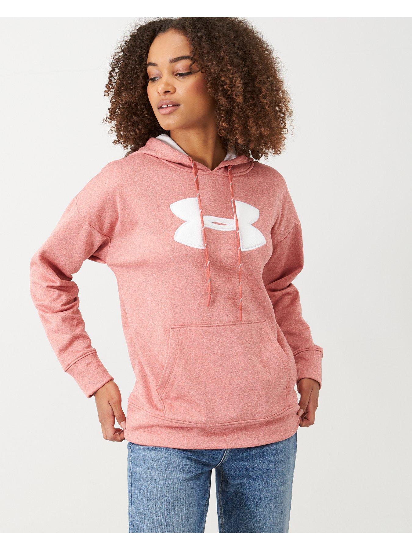 under armour hoodie pink