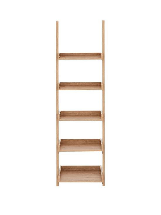 front image of very-home-dolan-tall-wide-ladder-shelf
