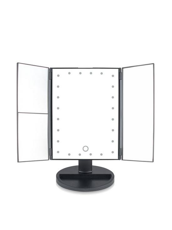 front image of rio-24-led-touch-dimmable-3-way-makeup-mirror-with-2-amp-3x-magnification